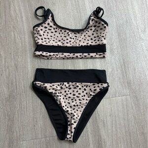 Beach Riot Black and Tan Bikini